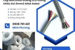 Cáp điều khiển không lưới chống nhiễu 6x1.5 tại Đà Nẵng