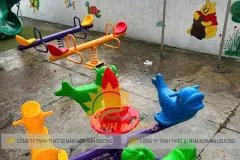 Đu quay trẻ em 6 chỗ ngồi, mâm quay trẻ em 5 chỗ ngồi hình con vật