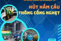 Dịch vụ hút hầm cầu và thông cống tại TP.HCM
