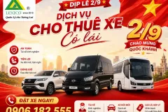Xe Có Lái Dịp 2/9 – Đón Tận Nơi, Đi Tận Chỗ Tại Hải Phòng Và Các Tỉnh Lân Cận