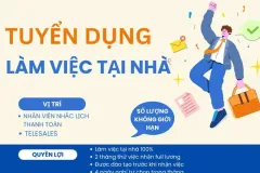 Tuyển nhân viên nhắc phí làm việc online tại TP. Hồ Chí Minh