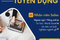 Tuyển nhân viên sales ngành gỗ tại Dĩ An