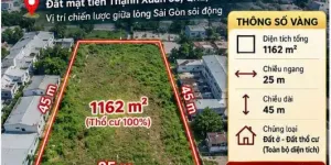 Bán Gấp! Đất Thạnh Xuân 33, Q12, 1162m2, 38.5 tỷ. Giá Đầu Tư
