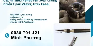 Cáp tín hiệu RS485 1 pair 24AWG tại TP Hồ Chí Minh
