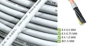 Cáp điều khiển 0.5, 0.75, 1.0, 1.5, 8 lõi chống nhiễu Altek Kabel