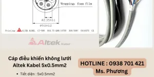 Cáp điều khiển không lưới chống nhiễu Altek Kabel 5x0.5mm2 Đà Nẵng, Hồ Chí Minh,