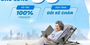 Giường điện nâng lưng giúp người tai biến ngồi dậy nhẹ nhàng, giảm đau.