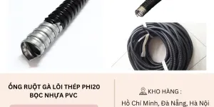 Ống ruột gà lõi thép bọc nhựa PVC tại Đà Nẵng, Hà Nội, Hồ Chí Minh