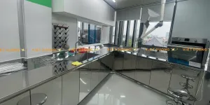 Bàn thí nghiệm inox phòng sạch, Bàn thí nghiệm inox phòng vi sinh, phòng lab