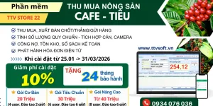 Giảm phí cài đặt phần mềm thu mua cà phê tại TP. Hồ Chí Minh