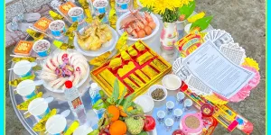 Mâm cúng khai trương Tâm Phúc tại Cần Thơ