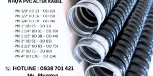 ỐNG RUỘT GÀ LÕI THÉP BỌC NHỰA PVC ALTEK KABEL