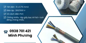Cáp điều khiển chống nhiễu sh-500 5x0.75mm2 Tây Ninh, Đồng Nai, Bà Rịa–Vũng Tàu