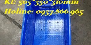 Sóng nhựa hở đáy đặc, sọt chứa hàng, sọt nhựa dùng trong may mặc,đơn