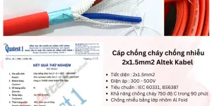 Cáp chống cháy chống nhiễu 2x1.5 Altek Kabel Hà Nội, Đà Nẵng, Hồ Chí Minh