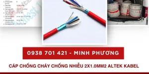 Cáp chống cháy chống nhiễu 2x1.0mm2 Altek Kabel hỗ trợ giao toàn quốc