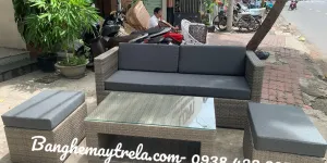 Bàn ghế sofa vuông mây nhựa tại Thành phố Hồ Chí Minh