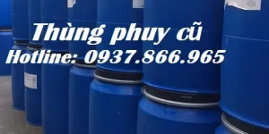 Phuy nhựa cũ 220l tại Hà Nội