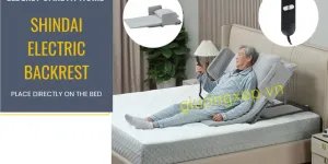 Tựa lưng điều khiển điện SHINDAI hỗ trợ nâng lưng hạ lưng bằng điều khiển