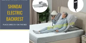 Tựa lưng điều khiển điện SHINDAI hỗ trợ nâng lưng hạ lưng bằng điều khiển