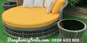 Giường tròn hồ bơi tắm nắng cao cấp tại Bình Thạnh