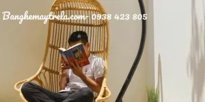 Ghế xích đu mây tre cho không gian sống
