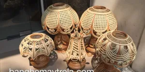 Đèn ngủ mây tre thủ công tại Bình Thạnh, TP.HCM
