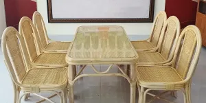 Bộ bàn ghế ăn mây tre tại Bình Thạnh, TP.HCM