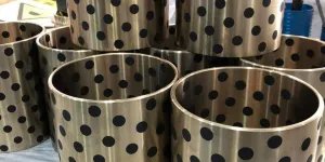 Tấm Bạc trượt  tự bôi trơn, bạc đồng lỗ Graphite