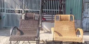 Ghế bập bênh mây nhựa giá rẻ