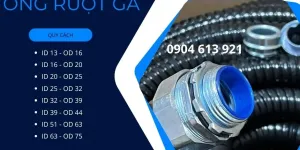 Ống ruột gà lõi thép phi 25 Đà Nẵng, Hà Nội, HCM