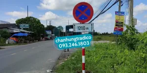 Biển báo cấm dừng xe P.130 tại Tây Ninh