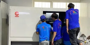 Lắp Đặt Máy Lạnh Tủ Đứng Đặt Sàn Trane Cho Khách Sạn 5 sao
