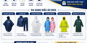 Áo mưa in logo quảng bá thương hiệu tại Gò Vấp