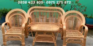 Sofa mây tự nhiên hiện đại cho phòng khách tại Bình Thạnh