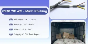 Cáp điều khiển không lưới 3x1.0mm2 tại TP Hồ Chí Minh