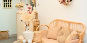 Bàn ghế mây nhỏ gọn cho phòng khách tại TP.HCM