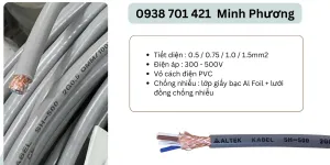 Cáp điều khiển 2 lõi Altek Kabel có lưới chống nhiễu Đà Nẵng, Quảng Bình, Khánh