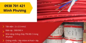 Cáp chống cháy chống nhiễu 2x2.5mm2 Altek Kabel sẵn kho Đà Nẵng, Hồ Chí Minh, Hà
