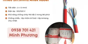 Cáp chống cháy chống nhiễu 2x1.5 Altek Kabel phân phối Đà Nẵng, Hà Nội, HCM