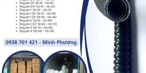 Ống ruột gà lõi thép bọc nhựa PVC tại Đà Nẵng, Huế, Quảng Trị, Thanh Hóa,Nghệ An