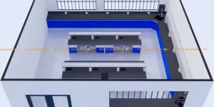 Lắp đặt Bàn ghế phòng thí nghiệm Lab Workbench Workstation