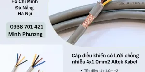 Cáp điều khiển có lưới chống nhiễu 4x1.0mm2 Altek Kabel Hà Nội, Đà Nẵng, Huế