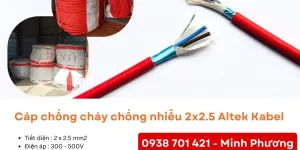 Cáp chống cháy chống nhiễu 2x2.5mm2 chính hãng Quảng Ngãi, Bình Định, Phú Yên