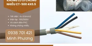 Cáp điều khiển không lưới chống nhiễu CT-500 4x0.5 Huế, Quảng Nam, Khánh Hòa