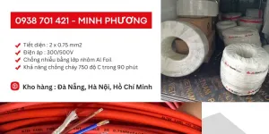 Cáp chống cháy chống nhiễu 2 lõi 0.75mm2 Aktek Kabel Huế, Quãng Ngãi, Bình Định