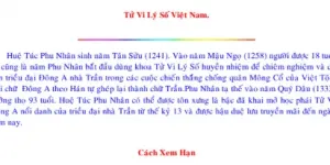Hướng dẫn xem vận hạn tử vi tại TP.HCM