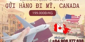 Gửi hàng tiết kiệm đi Mỹ Canada tại TVE