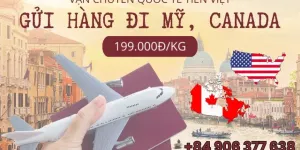 Dịch vụ vận chuyển hàng; hóa đi Mỹ và Canada
