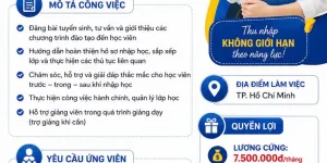 Nhân viên tư vấn tuyển sinh